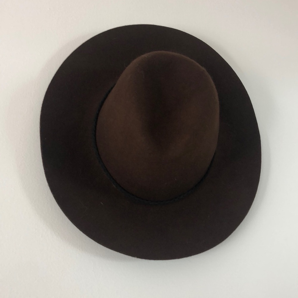 Dark brown hat